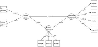 Work Stress and Depressive Symptoms in Fishermen With a Smoking Habit: A Mediator Role of Nicotine Dependence and Possible Moderator Role of Expressive Suppression and Cognitive Reappraisal